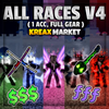 ALL RACES V4 - Account (Full Gear)